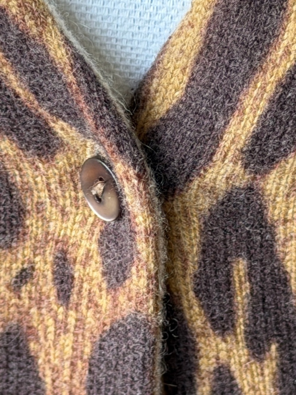 CLOSING CLOSET neiman Marcus Brown and Tan Leopard Print Cardigan - Picture 2 of 12